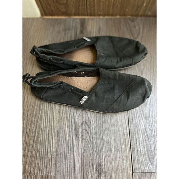 Bobs woman's Black Slip On‎ Flats Size 7.5 - Picture 1 of 7